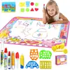 Ventas Directas de Fábrica 100*70 Lienzo Mágico de Pintura con Agua para Niños, Alfombrilla de Escritura Colorida, Alfombrilla para Garabatear