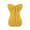 Vestido Tomara-que-caia Sexy Modelador de Corpo Celebridade da Internet Doce Menina Quente Emagrecedor Laço Bodycon Curto