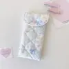 Temporada de Volta às Aulas Estudante Desenho Animado Laço Estojo de Lápis de Pressão Bolsa Portátil para Guardar Material Escolar Bolsa para Pincéis de Maquiagem e Óculos de Menina