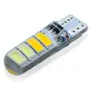 S O.K luz LED para motocicleta flash de dos colores silicona T10 5730 8SMD coche LED luz indicadora de posición led