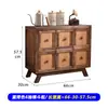 Aparador de Madeira Maciça Vintage Armazenamento Estilo Country Americano Sala de Estar Armário Antigo Pousada Armário de Jantar Balde Decorativo Criativo Armário