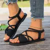 Sandalias de Exterior Cómodas de Moda con Tiras Cruzadas de Talla Grande de Comercio Exterior Nuevas de Verano 2026
