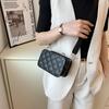 Bolso pequeño bordado Lingge para mujer, novedad de verano 2022, bolso bandolera con cadena sencilla, bolso cuadrado pequeño informal para niña