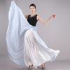 Saia de Dança Renda Renda Peça Única Grande Balanço Saia Longa Avental Dança Clássica Dança Moderna Elegante Vestido de Prática