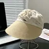 Nuevo Sombrero Visera Rayado de Retazos de Paja Estilo Coreano para Mujer, Sombrero de Sol Transpirable para Proteger del Sol en Verano que Hace que la Cara Parezca Más Pequeña