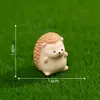 Miniatura Linda Figura de Erizo Gordito, Accesorio de Decoración de Jardín DIY, Adorno de Escritorio