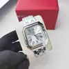 Comercio Exterior El Más Vendido Aliexpress Reloj para Hombre Tarjeta Hogar Mismo Estilo Reloj Santos Correa de Acero Reloj de Cuarzo Casual para Hombre