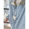Chaqueta de retazos acolchada a cuadros gruesa de invierno transfronteriza, chaqueta de béisbol casual de primavera para hombre sin capucha con cuello alto, ropa exterior casual de moda