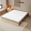 Marco de cama tatami, cama moderna minimalista de madera maciza para viviendas de alquiler, cama de listones a ras de suelo, cama baja completamente de madera maciza para casa de huéspedes