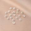 Nicho banhado a cobre prata grossa oco flor chapéu porta-flores diy material de pulseira feito à mão acessórios de joalheria espaçador de colar arruela