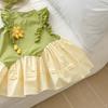 Vestido de Verano para Niña Bebé Niños Marca de Moda Encaje Flor Princesa Camiseta sin Mangas Vestido Vestido de Princesa Vestido Lolita para Niñas
