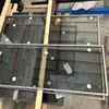 Marco de aluminio estante de vidrio iluminado armario minimalista para el hogar gabinete de vino estante para vino tinto partición de vidrio cualquier tamaño