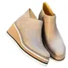 Nuevas botas cortas de otoño 2021 comercio exterior transfronterizo talla grande 43 cremallera lateral zapatos casuales zapatos de mujer en stock