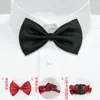 Pajarita Infantil Accesorios Estilo Coreano para Niños Medianos y Grandes y Bebés Niñas de Primaria Performance Pajarita Joyería Roja Negra