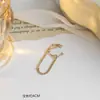 Pendiente de Clip de Temperamento Estilo Frío Ins Lujo Ligero Diseño Nicho Pendiente de Clip Avanzado Sin Agujeros en las Orejas Joyería de Moda Venta al por Mayor