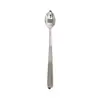 Cuchara Pequeña de Acero Inoxidable 304, Aspecto Elegante Patrón Vertical Mango Largo Cuchara para Revolver Té de la Tarde, Cucharadita, Cuchara Multifuncional para Yogur, Cuchara para Hielo