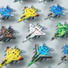 Avión mini de metal de fricción, caza mini de inercia, máquina de garra, máquina gashapon, modelo de coche, decoración para hornear