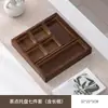 Plato de Frutas de Nueve Compartimentos para Preparar Té Junto a la Estufa, Bandeja de Madera con Compartimentos Divididos, Plato Lateral para Olla Caliente