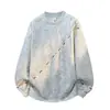 Jaqueta de Moda Solta Colorida Bordada Tendência Personalizada Masculina Outono/Inverno 2026 para Adolescentes e Estudantes