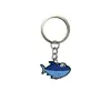 Chaveiro de Animal Marinho PVC Borracha Macia Cola de Gotejamento Chaveiro Pequeno Presente Desenho Animado Pingente de Chaveiro Ornamento