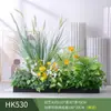 Paisagismo com Plantas Verdes Simulação Floreira Divisória de Piso Arte Floral de Chão Paisagem de Plantas Combinação de Floreira Flor Artificial em Vaso Bonsai Decoração