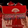 Novo Envelope Vermelho de Tecido Especial para Casamento, Envelope Vermelho Bordado para Noivado, Cerimônia do Chá de Casamento, Taxa de Mudança para os Pais, Envelope Vermelho de 10.000 Yuan