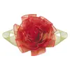 Fábrica de Fitas Folha em Oito 3D Decoração Floral Feita à Mão Fita de Cetim de Poliéster Fita de Organza Decoração de Folha Fita Floral