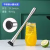 Triturador de hielo de acero inoxidable, exprimidor de jugos de frutas, machacador mezclador de bar, machacador de jugo de limón, martillo de hielo para cócteles