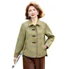 2026 Novo Casaco Casual da Moda para Mães, Elegante e Emagrecedor, Tamanho Grande, Versátil para Mulheres de Meia-Idade, Primavera e Outono