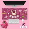 Dropshipping Urso Morango Desenho Animado Mouse Pad Teclado de Computador Pad Borda Antiderrapante Suporte Extra Grande Mesa Personalizada