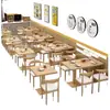 Mesa e Cadeiras de Jantar Famosas na Internet para Lanchonete de Hot Pot Picante, Lanches de Café da Manhã de Restaurante, Loja de Sobremesas e Chá de Leite, Mesa Comercial Personalizada para Restaurante