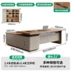 Mesa de chefe, mesa de escritório, mesa executiva estilo luxo leve creme, mesa de computador de escritório, conjunto de mesa e cadeira para escritório de espaço pequeno