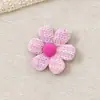 Botón de tela de lentejuelas estilo coreano, flor de cinco pétalos, accesorio de bricolaje hecho a mano para el cabello, ropa de muñeca, accesorio semiacabado para peluches de mascotas