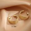 Pendientes Dorados Exagerados de Moda Europea y Americana para Mujer, Pendientes Circulares Multicapa Tendencia Estilo Coreano con un Toque de Alta Gama