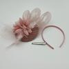 Horquilla de Pluma de Lazo Diadema Rosa Accesorios para Baile de Fin de Curso de los Años 20 Accesorios para Vestido de Adulto Velo