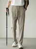 260711003Pantalones de Verano Finos para Hombre para Exteriores, Elásticos en Cuatro Direcciones, Seda de Hielo, Talla Grande, Secado Rápido para Senderismo y Acampada