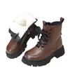 Botines retro estilo británico Martin para mujer, nueva colección otoño/invierno 2026, botines cortos con suelas gruesas, forro de felpa y extra cálidos para el invierno