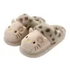 Pantuflas de algodón para padres e hijos, pantuflas de invierno para mujer con suela gruesa, antideslizantes y cálidas, pantuflas de interior para otoño/invierno, pantuflas de algodón con dibujos animados, venta al por mayor de invierno para mujer