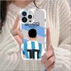 Rey del Fútbol Messi Manchester United C. Funda de Teléfono para iPhone 13 Pro Max, Celebración Clásica Ronaldo Rooney, Copa del Mundo, Cubierta Protectora