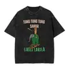 Camiseta de Béisbol para Hombre Lavada Tung Tung Tung Sahur Tralale