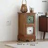 Remate Especial Precio Especial Mueble Aparador Estilo Americano Madera Maciza Gabinete de Borde Estrecho Gabinete de Sala de Estar Gabinete con Cajón Pintado a Mano Gabinete de Almacenamiento Retro Espacio 25 cm