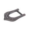 Diâmetro Interno 11mm Fivela em D Semicircular com Strass Banhado a Ródio Prata Antiga Sandálias de Couro Masculinas Sandálias de Couro Fivela Atacado Fivela de Couro