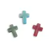 Jade sintético padrão irregular furo reto cruzado DIY pulseira colar corrente de celular acessórios para roupas acessórios