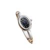 Reloj de Bañera Sunlifex para Mujer, Bisel de Diamante Color Oro Rosa, Lujo Ligero, Sensación de Alta Gama, Diseño de Nicho, Reloj con Pulsera Ovalada