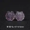 Ametista Natural Leão do Amor Contas Salpicadas Acessórios de Joias Pingente de Amor DIY Pulseira Colar Pequenas Joias Venda por Atacado