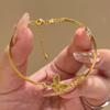Pulsera Elegante de Mariposa Dorada de Estilo Antiguo Pulsera para Mujer Nueva Simple Escape Pulsera de Princesa Regalo de Cumpleaños para Novia