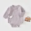 Body para Bebê e Criança Pequena Outono e Inverno Camada Base Algodão Puro Classe A Roupa Íntima Body de Bebê Triângulo Justo