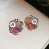Brincos Florais Doces Estilo Floresta Agulha de Prata para Mulheres, Versáteis e Adequados para o Dia a Dia, Brincos Modernos e Elegantes com um Toque de Luxo Leve e de Alta Qualidade