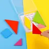 Rompecabezas Tangram para niños de preescolar, juguetes educativos para ayudar a desarrollar la inteligencia de los niños, educación temprana para niños y niñas, tableros de rompecabezas estimulantes del cerebro