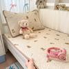 Cobertor Acolchoado de Algodão Conjunto de Três Peças Lençóis Acolchoados 100% Algodão Cama 0,9m Cama de Solteiro Cama Elástica Colcha Conjunto Completo